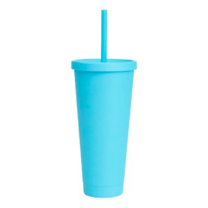 Vaso Grande con Tapa y Sorbete